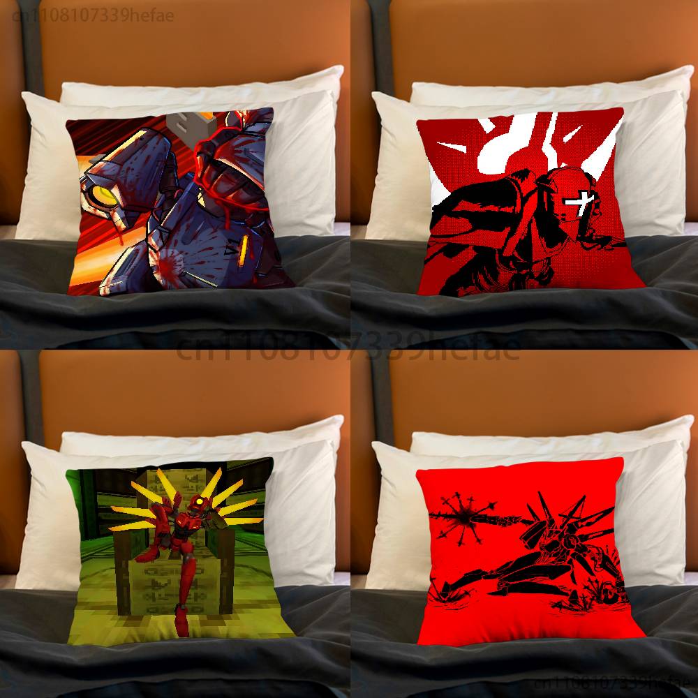 Game UUltrakill Print Polyester Pillow Case for Valentine gift Home Sofa Cushion Cover Decoration Custom