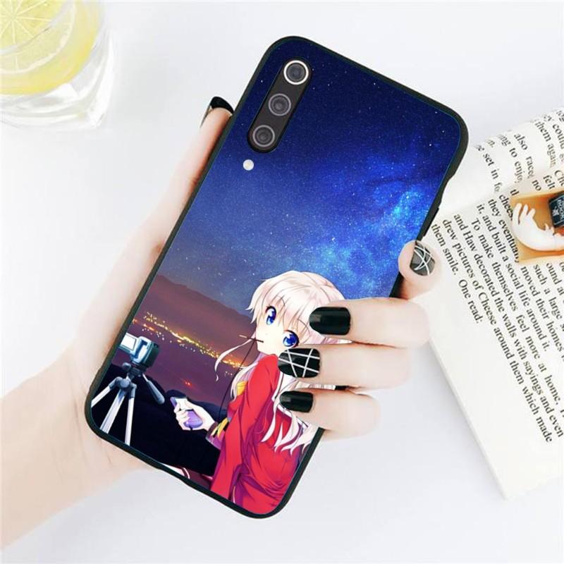 Cute GIrl Charlotte Phone Case For Xiaomi Redmi Note 11 10 9T 8 7 Pro Redmi 10 9 9A 9C 8 7 6 Soft Black Phone Cover