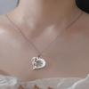 Cazador Trendy Music Note Heart Pendant Necklace for Women Piano Keyboard Chain Stainless Steel Jewelry Music Lovers Gifts