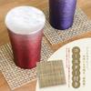 Tin tumbler 200ml in paulownia box with coaster Osaka tinware gift workshop [Original HappySmile] (Purple)