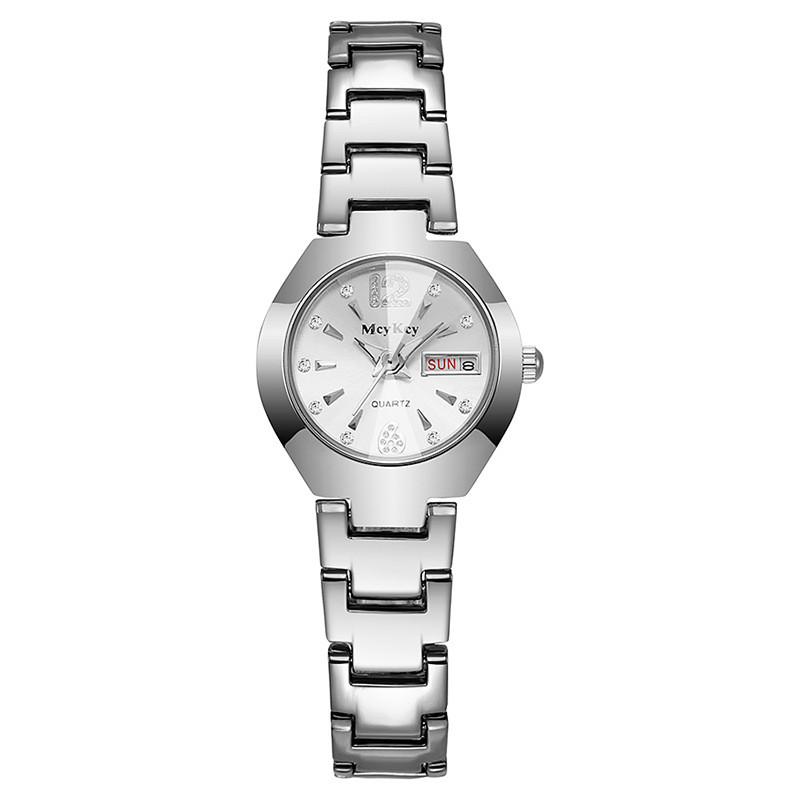 Tungsten Steel Mens Quartz Watch With Calendar Waterproof For Business Use
