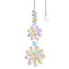 Sparkling Crystal Double Flower Sunflower Suncatcher Balcony Sunbeam Reflector For Indoors And Outdoors Decoration