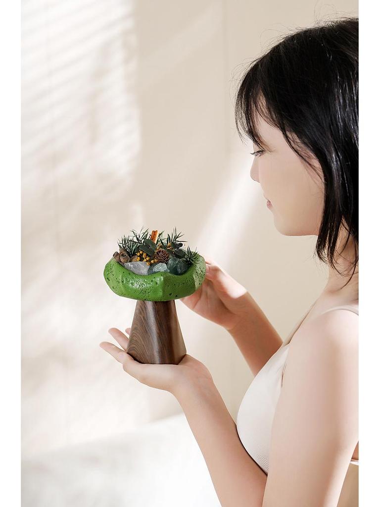 Wilderness Secret Scented Stone Diffuser Gift Set - Indoor Flameless Aroma Ornament for Holidays and Parties