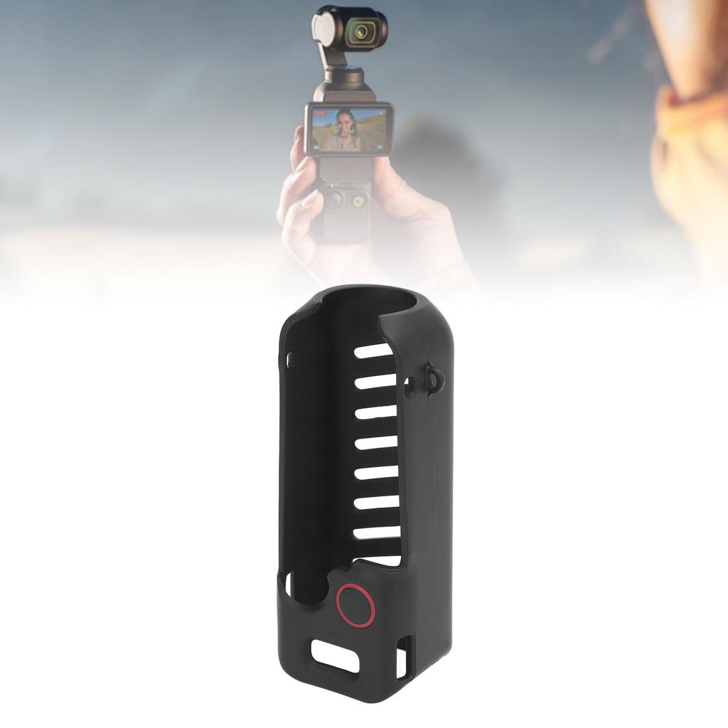 Protective Case for 3 TPU Shockproof Anti Slip Handheld Action Camera Protective Sleeve Cover with Wrist Strap