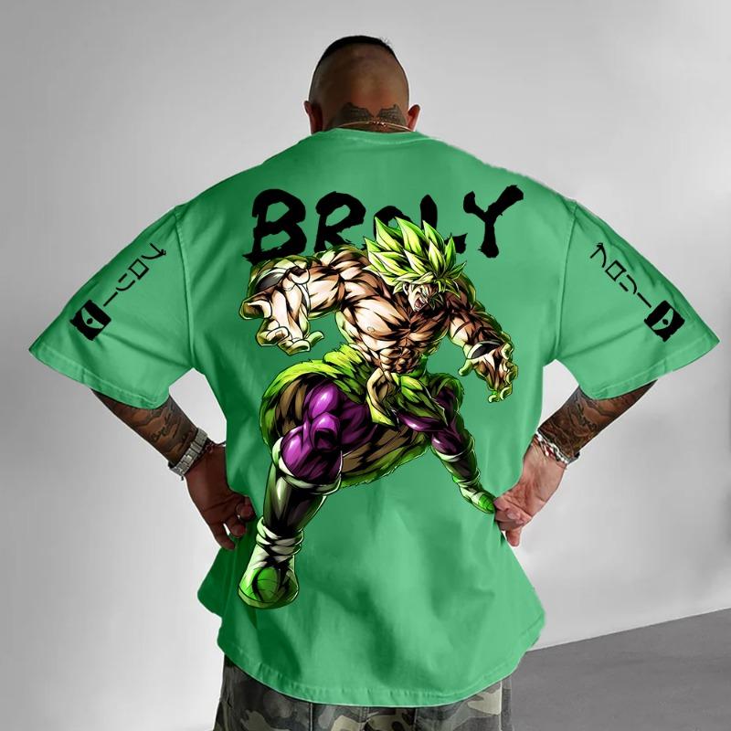 Super Sized Y2K Anime T-shirt for Men, Stylish and Comfortable, Suitable for Gaming and Daily Wear