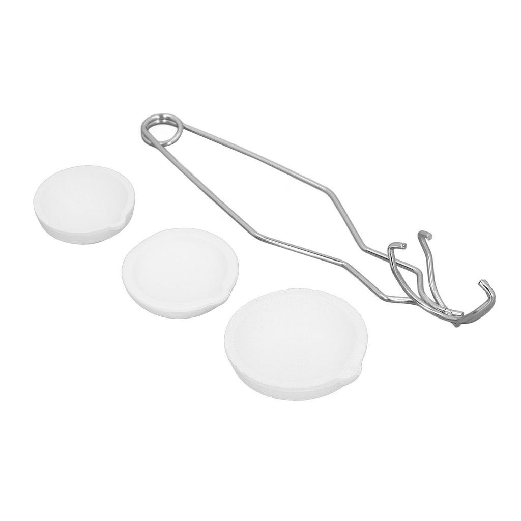 4pcs Small Quartz Crucible Set Heat Resistance Practical Small Melting Crucible Bowl Dish Cup Set for Casting Refining