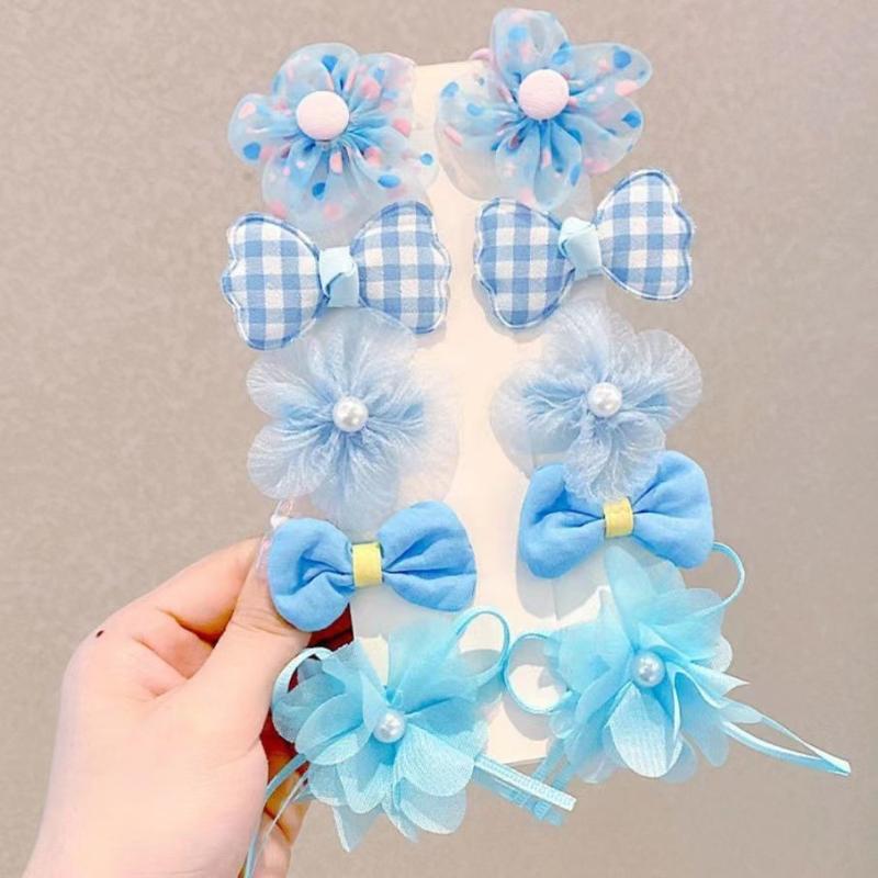 Flower Hair Band Hair Rope Yarn Bow Girl Hair Rope Hair Accessories Girls Cute Rubber Band Headband