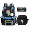 Game Merchandise Elementary And Secondary School Students Fashion Schoolbags Children'S Backpacks Three-Piece Set