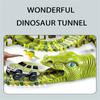 Dinosaur Race Track Set Rail Car Toys Assembly Bend Flex Racing Track Led Electronic Flash Light Car Toys for Children Years Gift