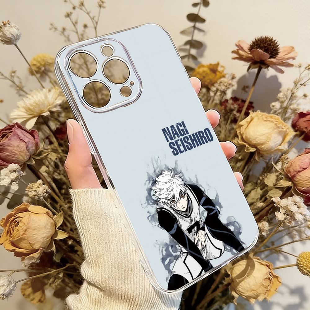

Blue Lock Phone Case Transparent Silicone Soft For iPhone 17 16 15 14 13 12 11 Mini Pro Max Plus iPhone16promax