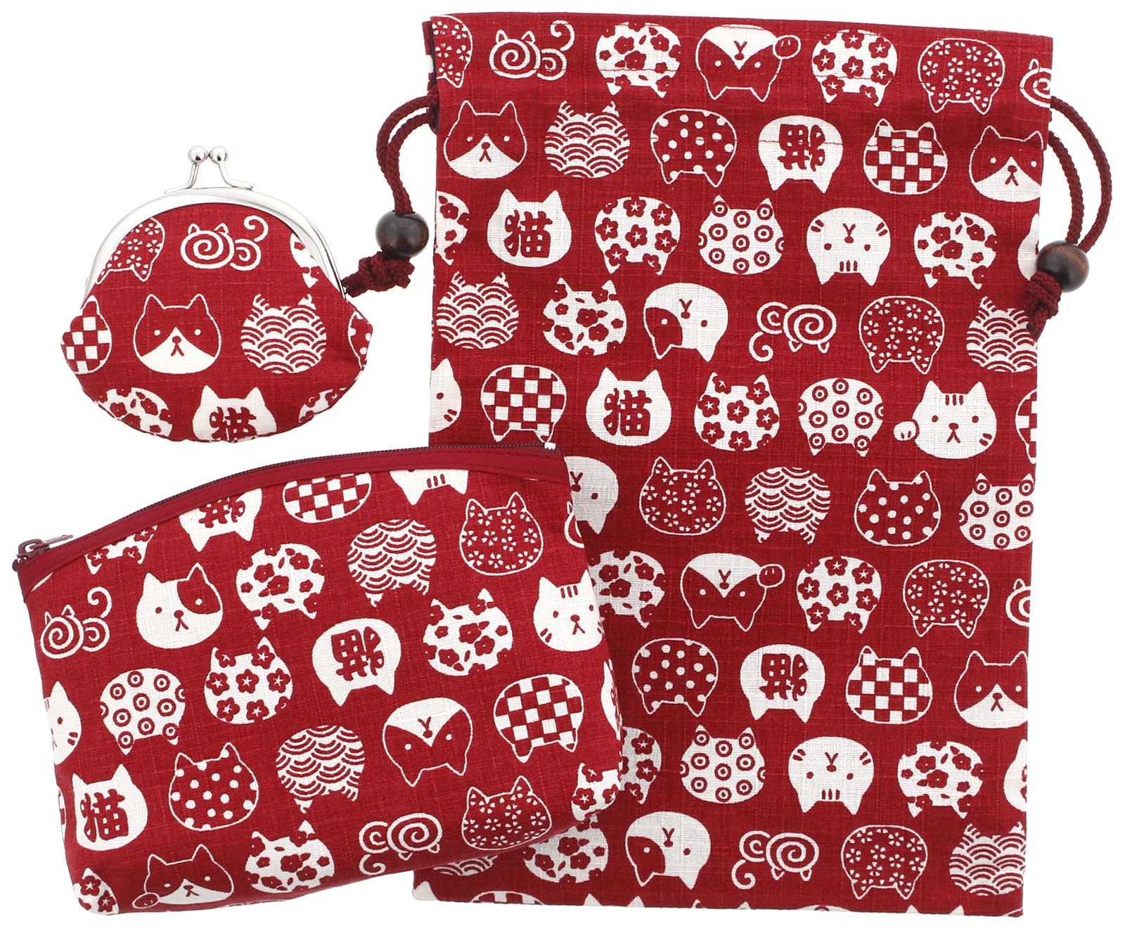 

Kyosuke Nyankomon Japanese Accessory Set Clasp Bracelet and Stamp Book Drawstring Made in Clasp x x 12 x x Book Drawstring x 18cm Set, 3-Piece