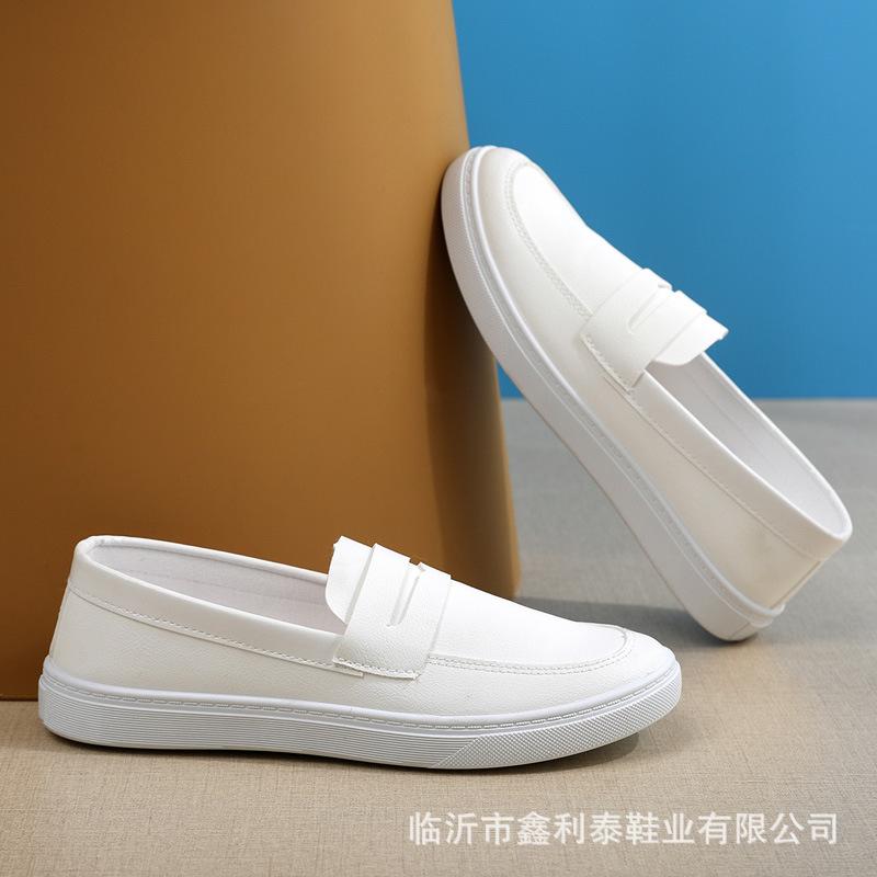 New nurse shoes non-slip soft sole casual shoes healthcare workers comfortable work shoes one pedal leather shoes