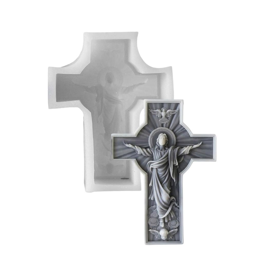 Reusable Cross Shape Silicone Mold Handmade Candle Supplies Silicone Portable Candle Molds Perfect for Candle Creation