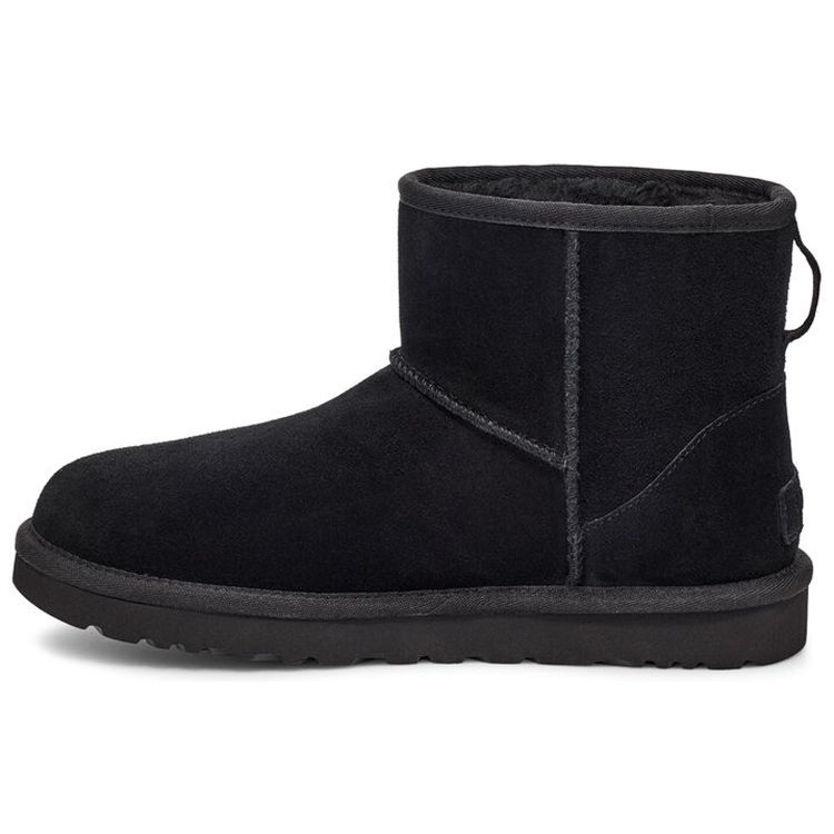 

UGG Sheepskin Warm Non-Slip Short Snow Boots Fashionable Plush Women Boots Black 1122558-BLK 37
