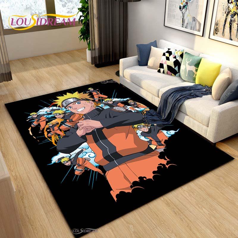 Bandai Naruto Cartoon Anime Carpet for Living Room Bedroom Cute Rugs Kitchen Door Kids Un-slip Floor Mats Alfombra Birthday Gift