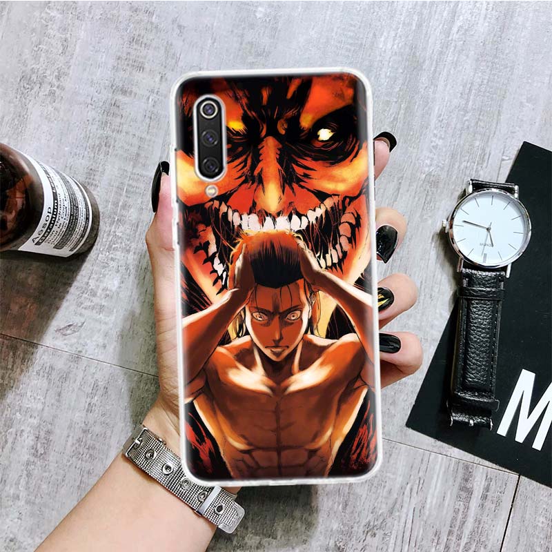Anime Attack On Titan Eren Phone Case For Xiaomi Poco X3 Nfc F3 M3 F1 Mi Note 10 11 Lite 11T Pro 9 8 CC9 9T 10T 11i A3 A2 A1