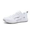 Li Ning Rocket Shoe 2.0 Slip Resistant, Breathable, Lightweight Low top Badminton Shoes Unisex White Silver AYTU049-5