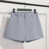 Short Pants A-line Keep Cooling Office Lady Chic Solid Color Women Shorts Garment