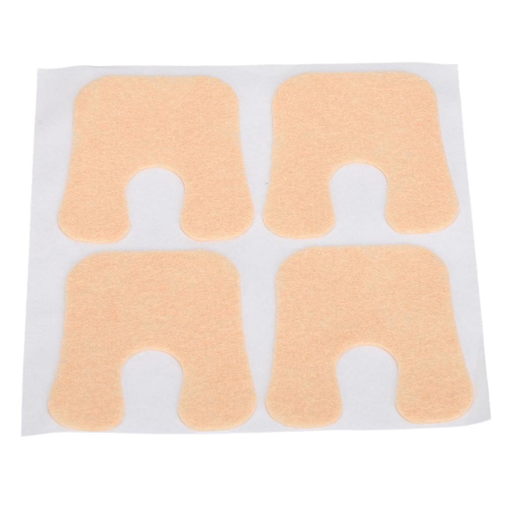 48pcs U Shaped Felt Callus Pads Prevent Rubbing Relieve Pressure Self Adhesive Callus Cushion Pads for Forefoot
