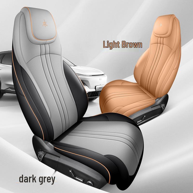 Galaxy L7 All-Season Full-Coverage Leather Seat Covers for 5 Seats