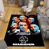 Custom 1Pc Rammstein Metal Music Band Rug Office Carpet Indoor Outdoor Entrance Doormat Nonslip Soft And Comfortable Living Room D2915231