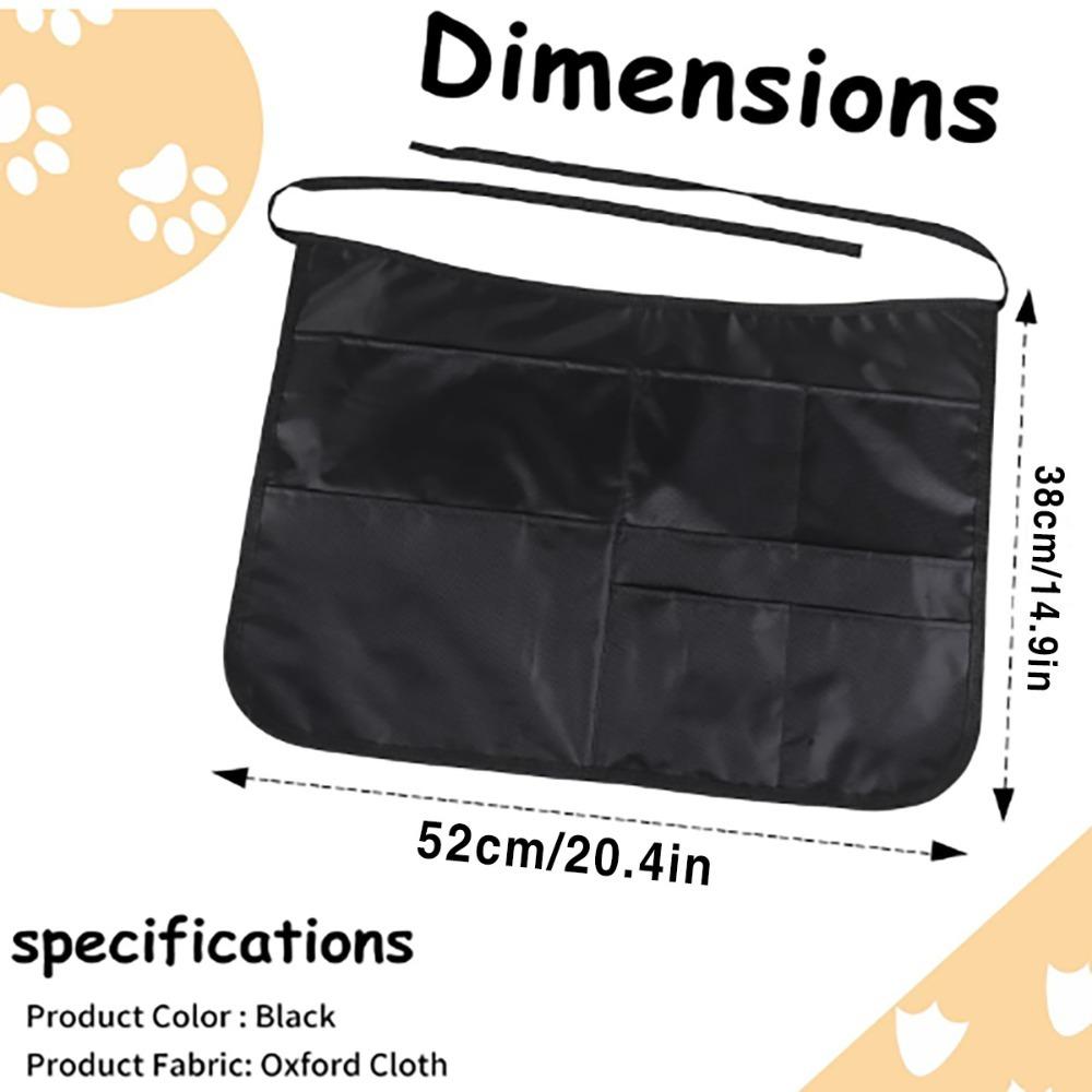 New Multiple Pockets Home Cleaning Apron Waterproof Multifunction Barber Half Apron Portable Outdoor Pet Grooming Apron