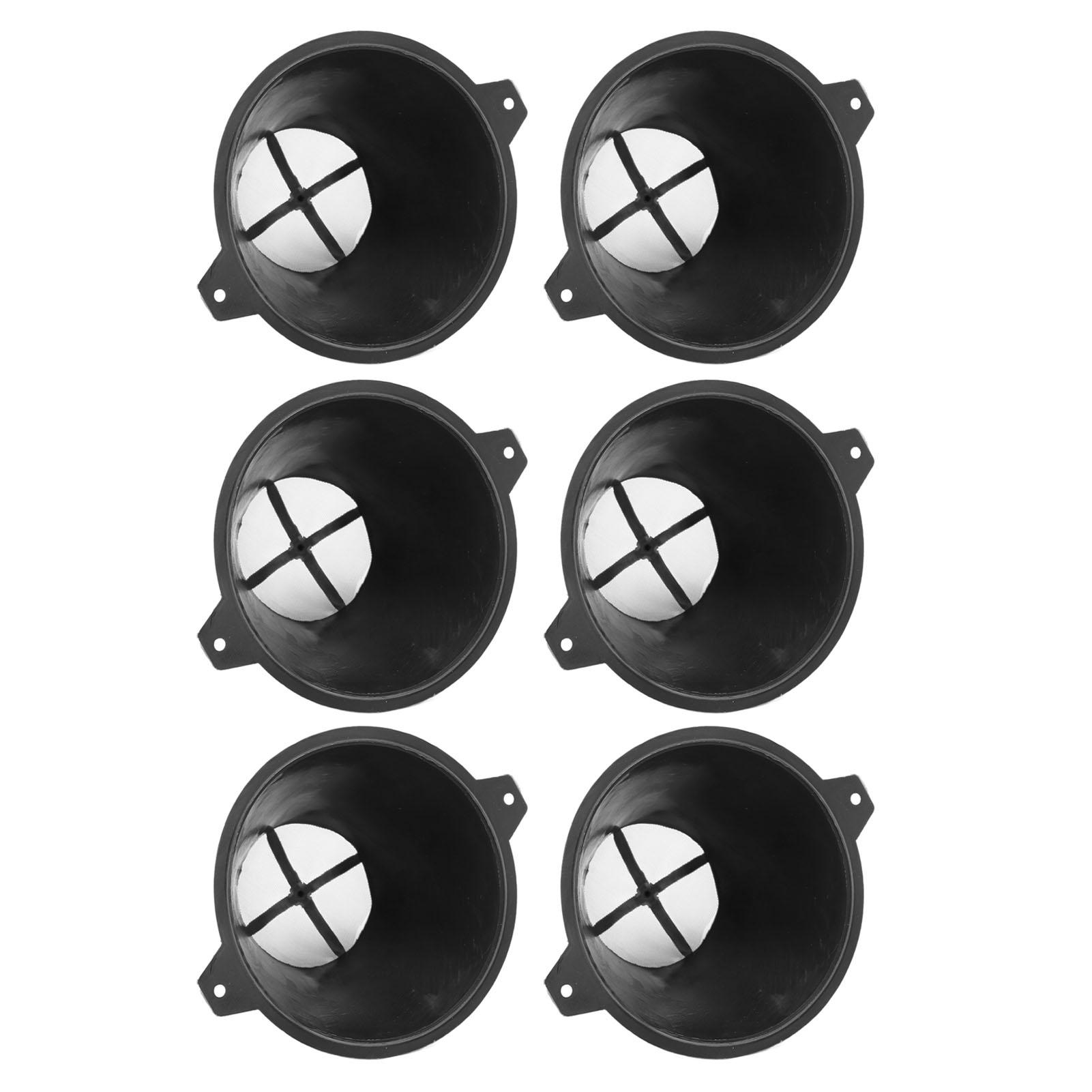 

6PCS Plastic Paint Filter with Fine Nylon Mesh Reusable Strainer for Water Based Oil Food Residues