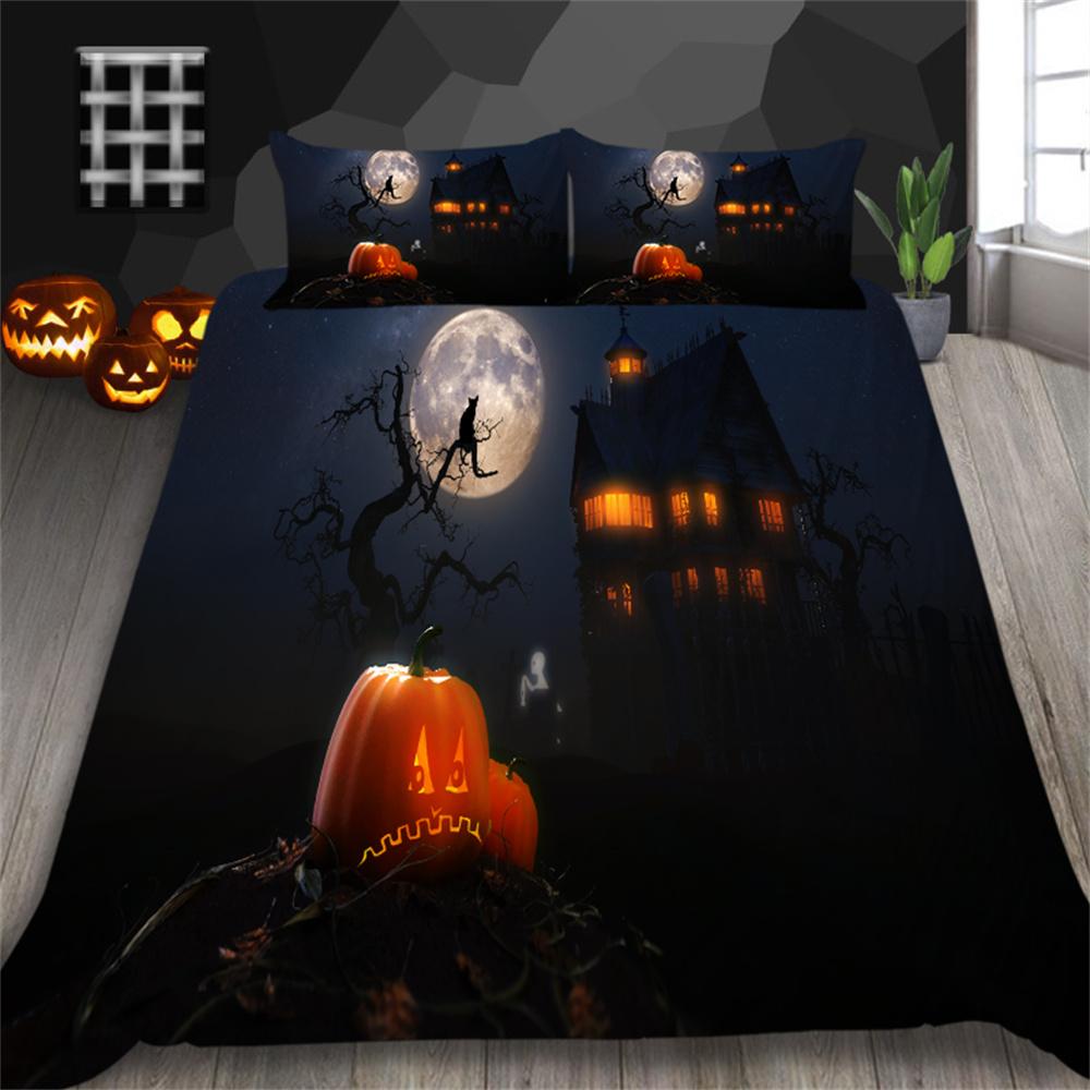 Duvet Cover Set Halloween Home Bedclothes Luxurious Bedding Sets King Size Bedding with Pillowcase Children Bedding Set