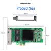 FLYBISH Gigabit Ethernet PCIe Server Network Card (CN version)