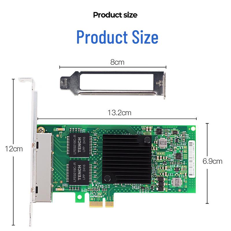 FLYBISH Gigabit Ethernet PCIe Server Network Card (CN version)