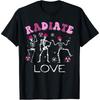 Radiate Love Skeleton Radiology Technologist Valentine's Day Cotton Men T Shirt