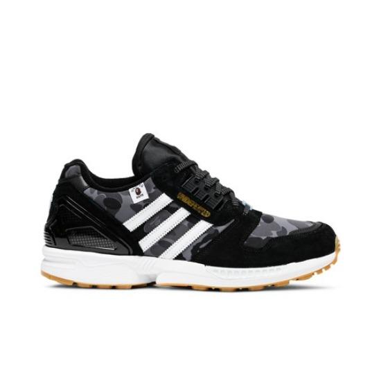 adidas BAPE x Undefeated x ZX 8000 'A-ZX Series - Black Camo' FY8852 Men's Shoes
