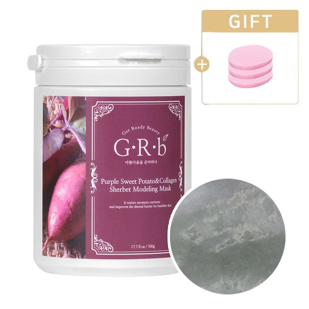 

[3 sponges] [GRb] GRB Purple Sweet Potato Collagen Sherbet Modeling Pack 500g (elasticity, concentration, baby skin)