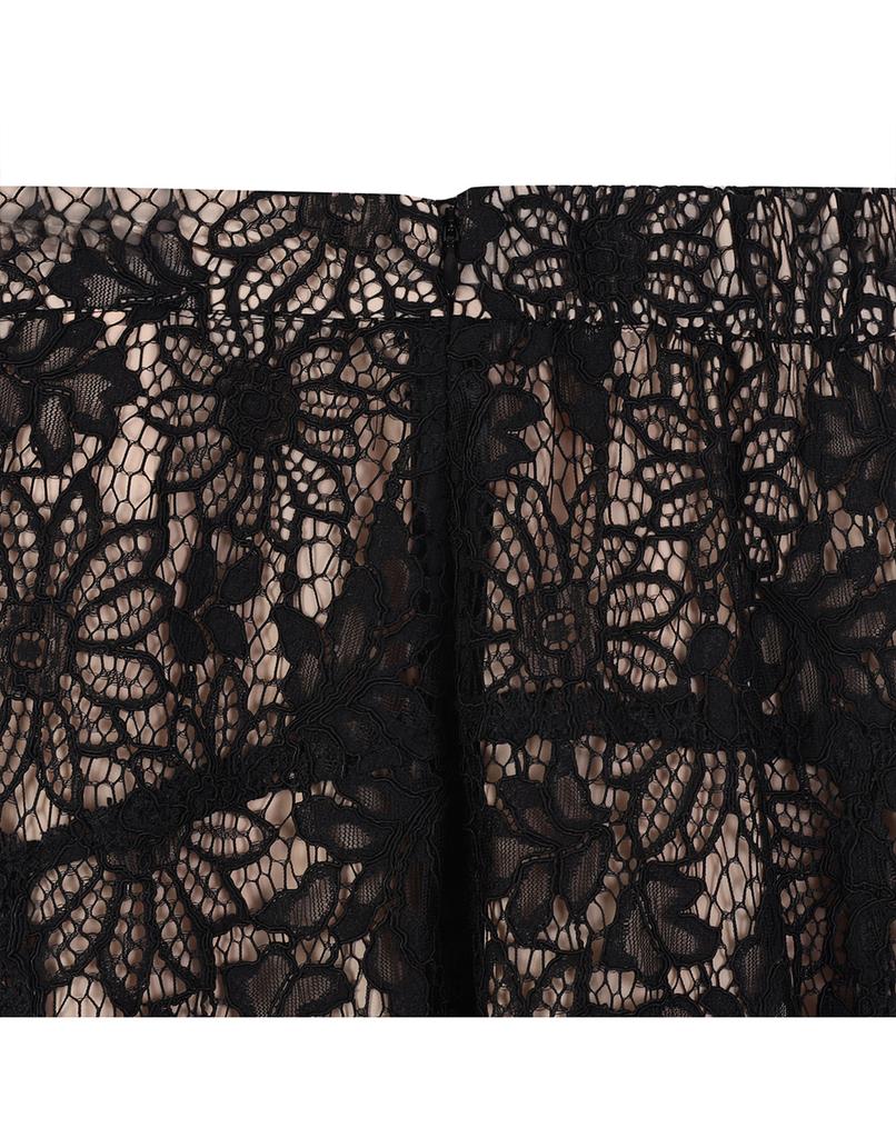 LAFELSORTOF Lace Panel Skirt