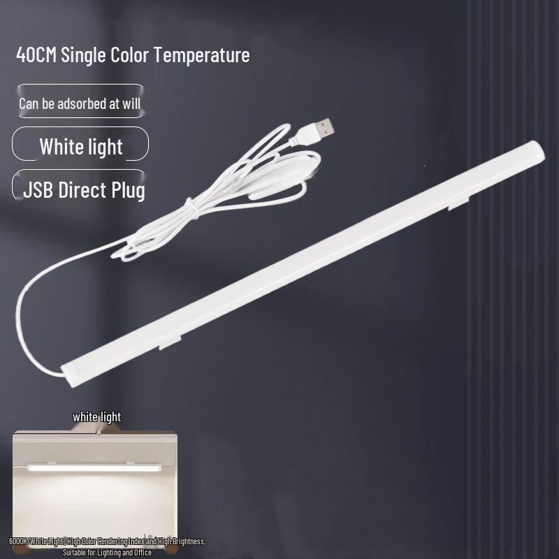 USB Bedroom Eye-Friendly LED Desk & Bedside Lamp with Magnetic Night Light Tube