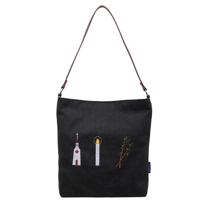 New Casual Fashion Versatile Large-capacity Handbag High-value Forest Simple Lazy Style Shoulder Bag