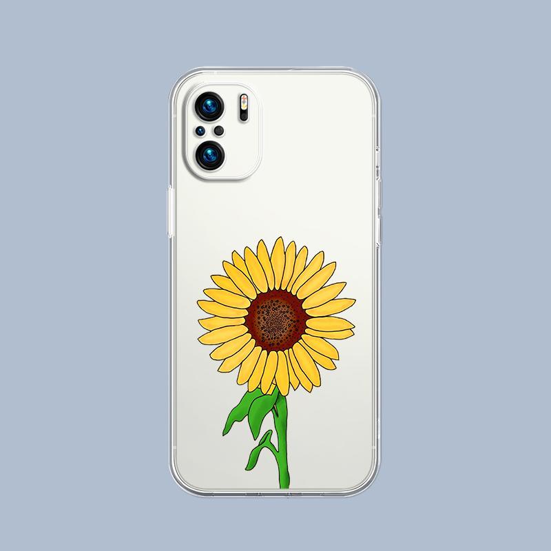 Sunflower Flower Lavender Purple Phone Case For Xiaomi Redmi Note 15 14 5G 13 12 10 11 Pro Plus 4G 14C 13C 12C Soft Gift Cover