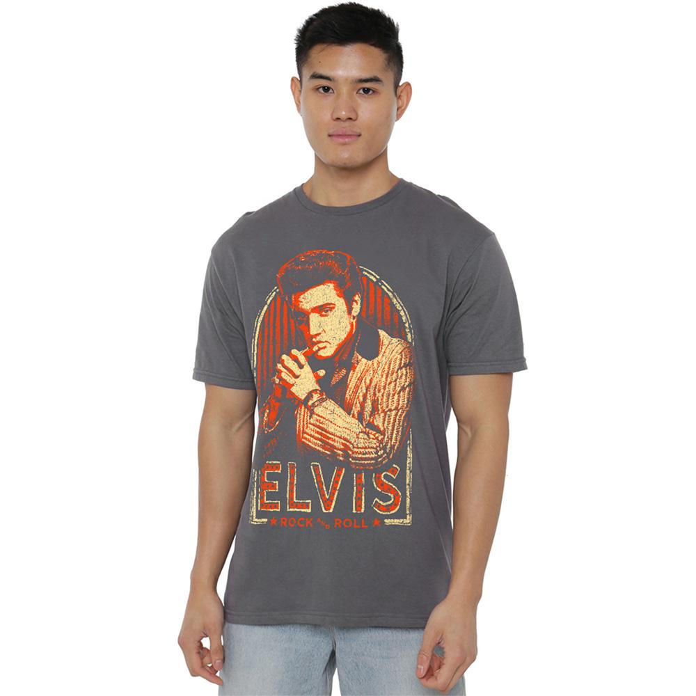 Elvis Presley Unisex Adult Stripes T-Shirt