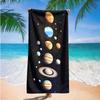 Solar System Planet Galaxy Space Print Beach Towel Quick Dry Sand Resistant Swimming Towel Mystic Space Summer Beach Towel