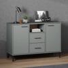 VidaXL Buffet with Metal Legs, Sideboard with Compartments and Drawers, Living Room Storage Furniture, Industrial, 351019