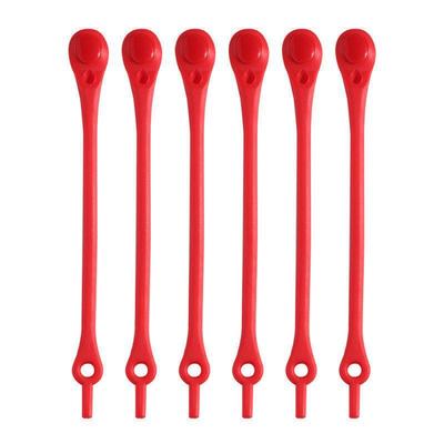 Men's And Women's Silicone Elastic Color Shoelaces 12pc