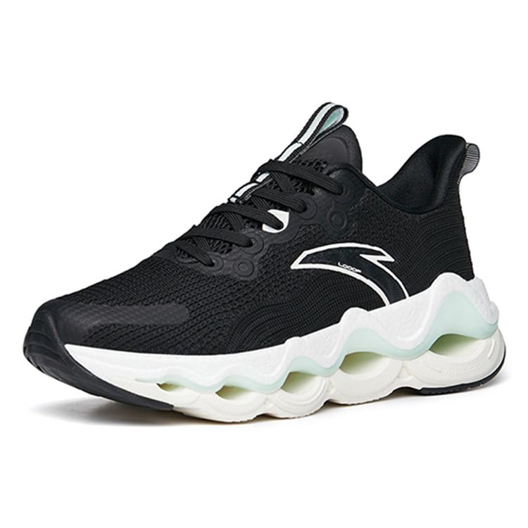 Anta Martian Foam Mars Foam Casual Lightweight Abrasion Resistant Low top Running Shoes Women's Black 122225582-4