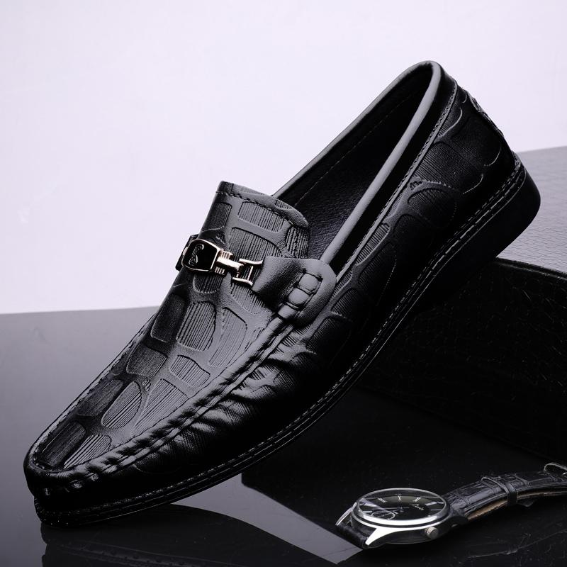 

Повседневная обувь из натуральной кожи для мужчин, брендовые туфли для вождения, удобные мужские мокасины, универсальные мокасины, высокое качество, мужские туфли на плоской подошве 46 чёрный