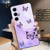 Purple Butterflies Phone Case for Samsung Galaxy A13 A22 A31 A32 A52 A53 A71 A80 Phone Cover