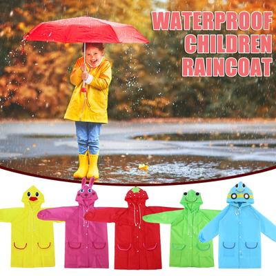 (Projetor)Capas de chuva infantis para meninos e meninas capas de chuva de peça única à prova d'água