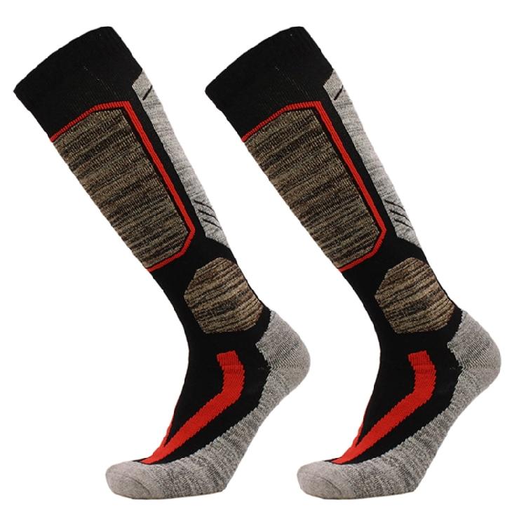Cotton Ski Socks Compression Snowboard Socks Knee High Thermal Socks, Breathable