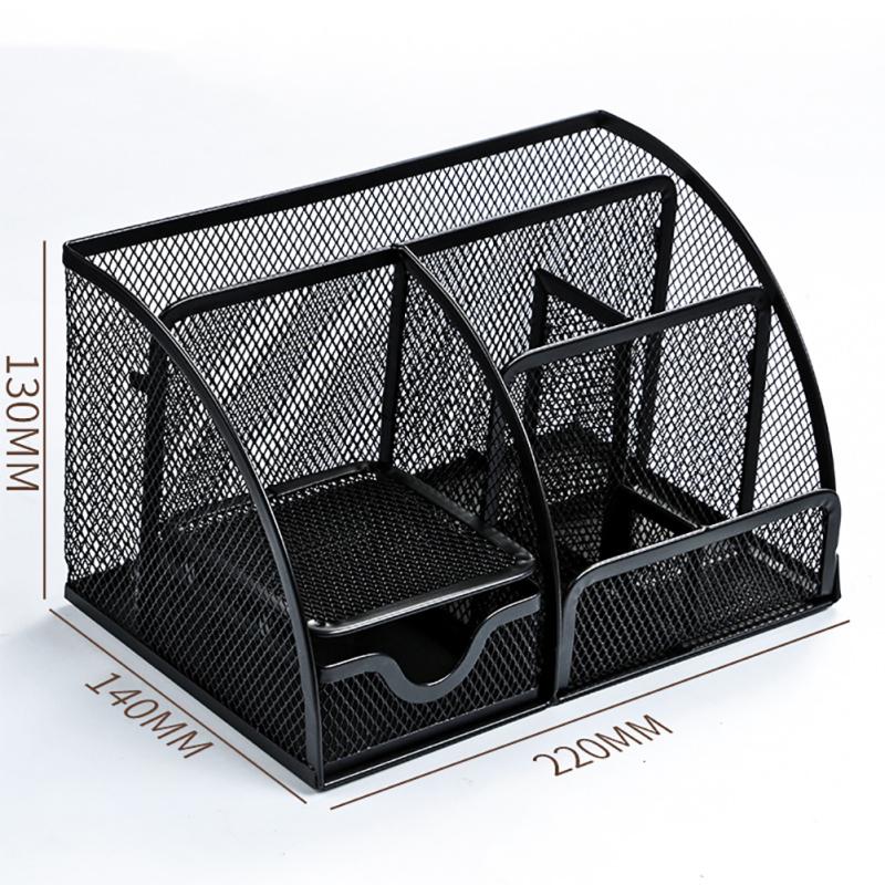 Multifunctional Pen Holder With 7 Compartments 9200 Storage Box Space-saving Office Desk Organiser