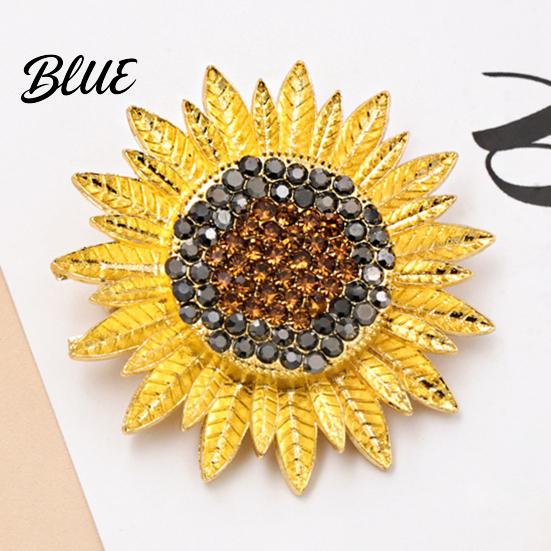 Flower Accessory Brooch Pin Large Sunflower Design Lapel Pin