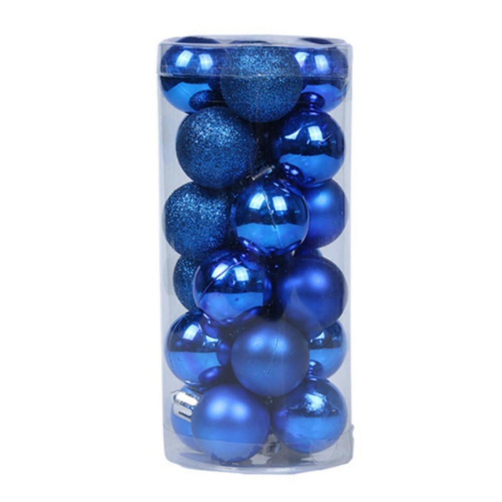 24Pcs/set 3cm Christmas Tree Ball Baubles Colorful Xmas Party Christmas Decorations Perfect Wedding Hanging Ball Wreath Ornament
