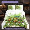 Personalized 3Pcs Bedding SetTeenage Mutant Ninja Turtles Custom Text Duvet Cover Pillowcase Set Bedroom Gift